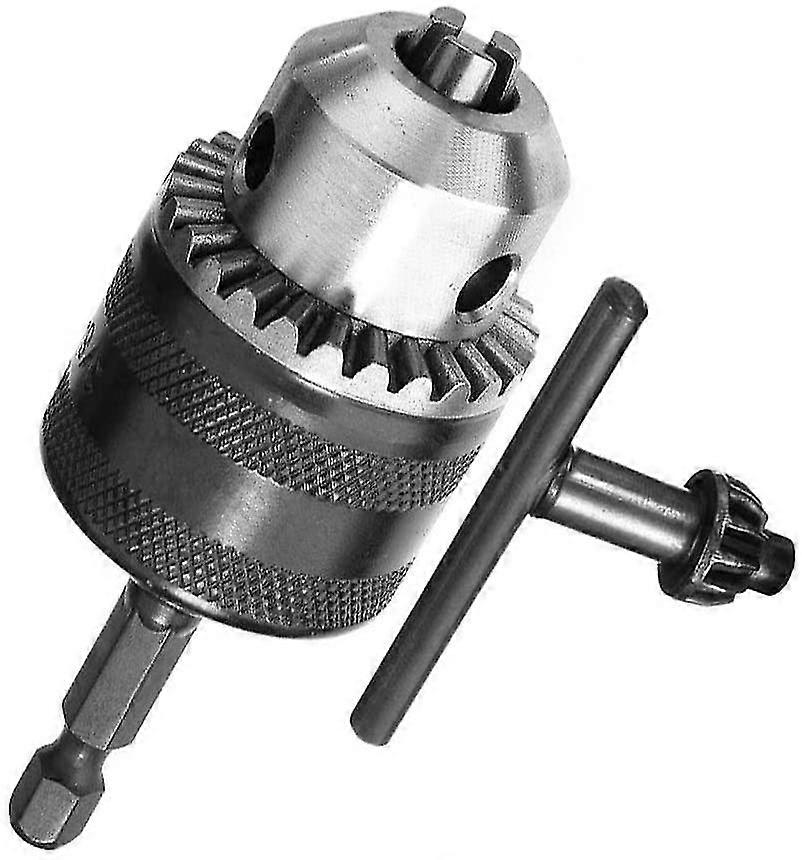 1/4 Hex Shank 0.6-6.5mm Quick Change Drill Chuck With Key Replacement Chuck