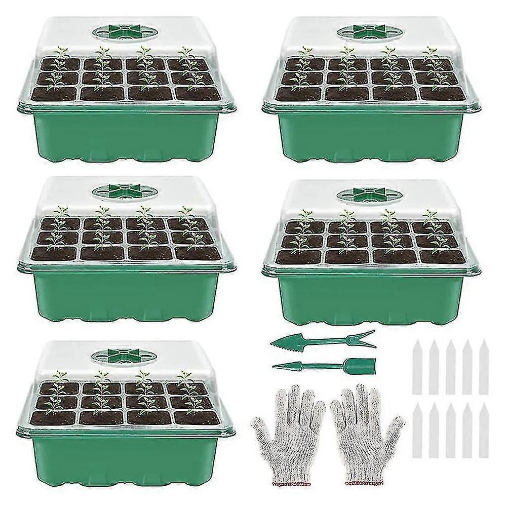 5-pack Seed Starter Tray Starter Kit, Plant Starter Kit