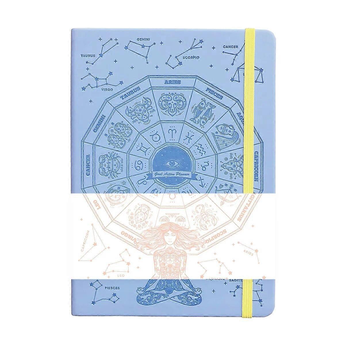 Agenda 2024 Daily Planner Life Goal Setting Undated Weekly Monthly Year Calendar Organizer Notebook - Fitness Yoga Habit