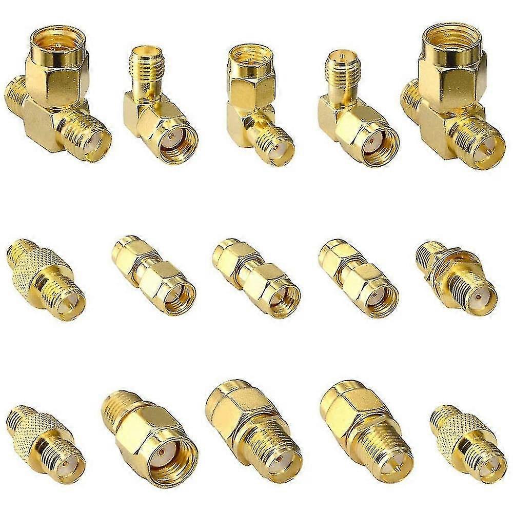 Kit adattatore per antenna RF di tipo 15 - Convertitore maschio femmina Sma per estensione antenna Wifi