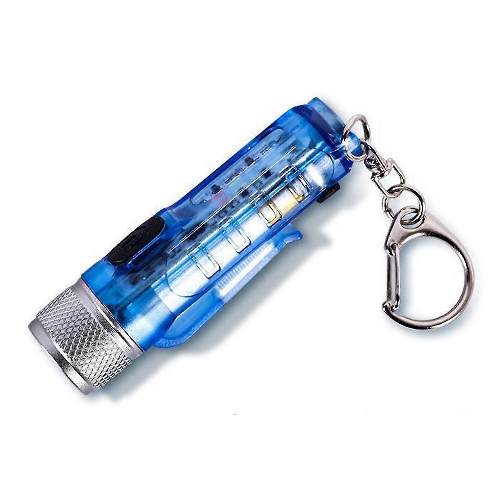 Pocket Flashlight Waterproof Rechargeable High Brightness Multiple Lighting Modes One-Key Start Magnetic Style Fast Charging Outdoor Mini Flashlight f