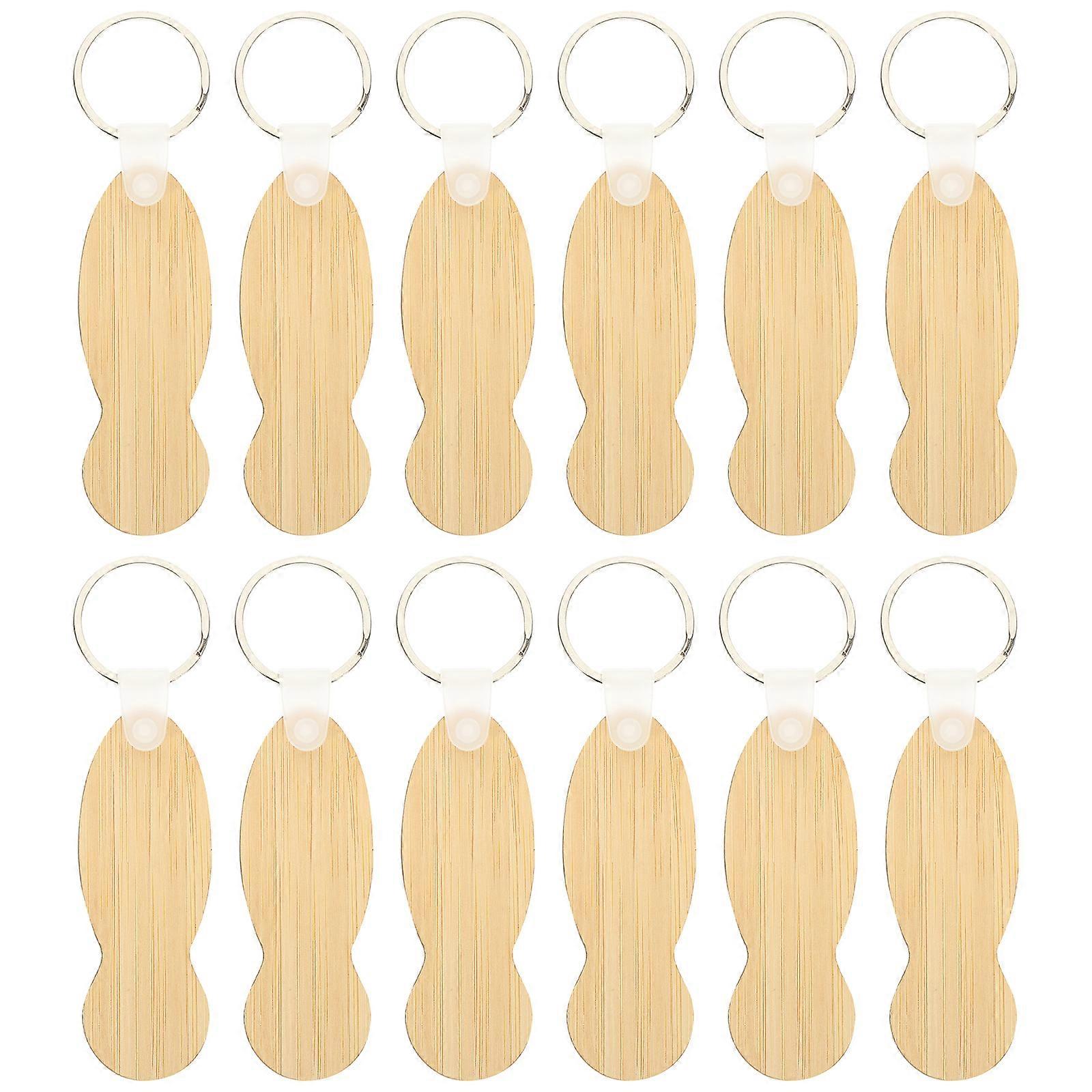 12Pcs Shopping Trolley Token Keyrings Trolley Unlock Release Key Chain for Shopping Carts