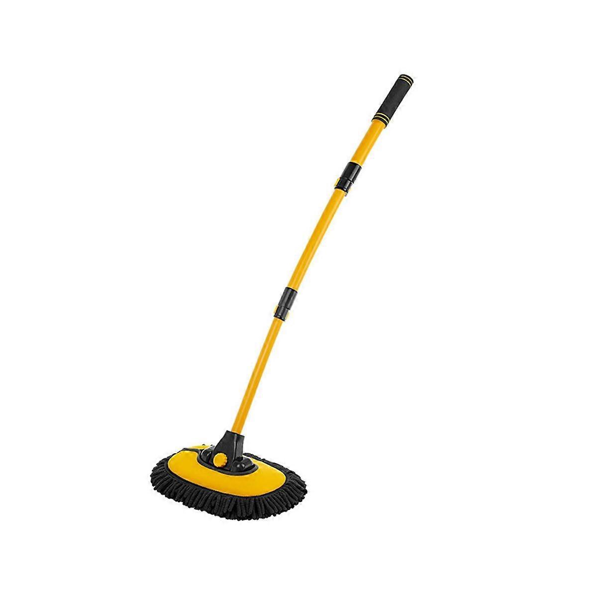 Car Wash Mop Adjustable Telescoping Long Handle Cleaning Brush Microfiber Soft Hair Auto Cleaning A