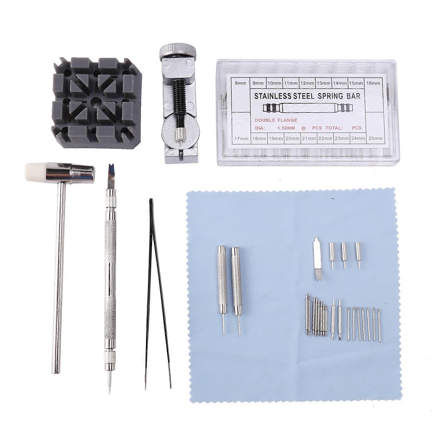 Watch Band Strap Tool Kit,98 In 1 Link Remover, Bar Tool With Extra 72Pcs Pins,15Pcs Cotter Pin,1Pc