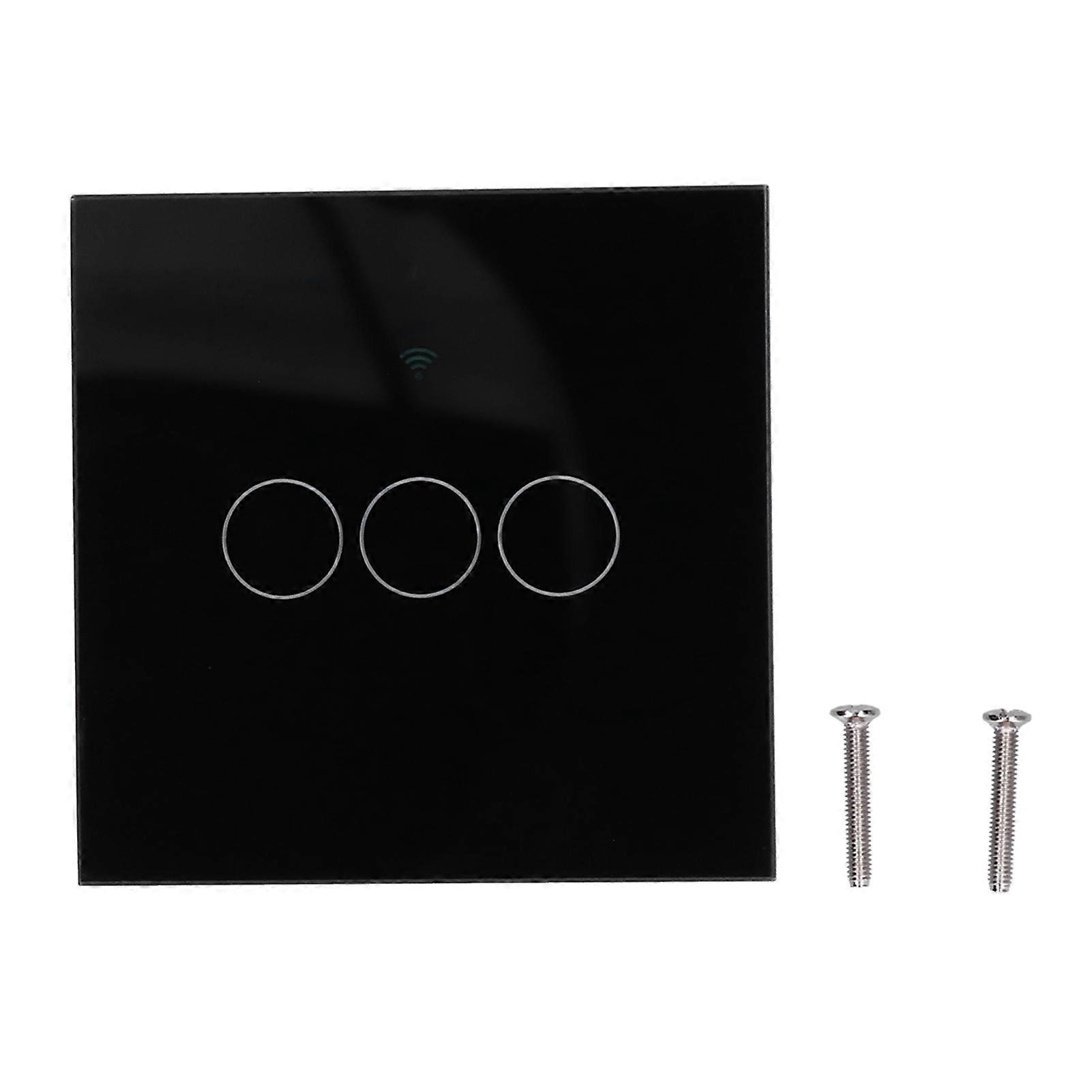 For Tuya Zigbee Light Switch 3Gang  Remote Control Touch Switch 100240V 50HZ/60HZ