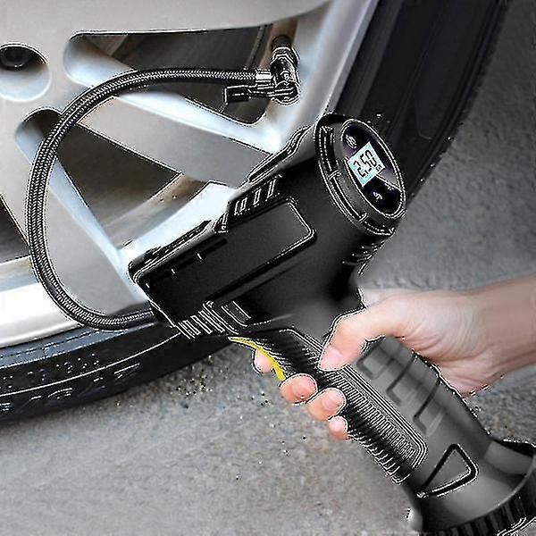 120w Auto Elektrische Luftpumpe Auto Reifenfüllpumpe Tragbarer wiederaufladbarer Luftkompressor Digital Auto Reifenfüller Ausrüstung (FMY)