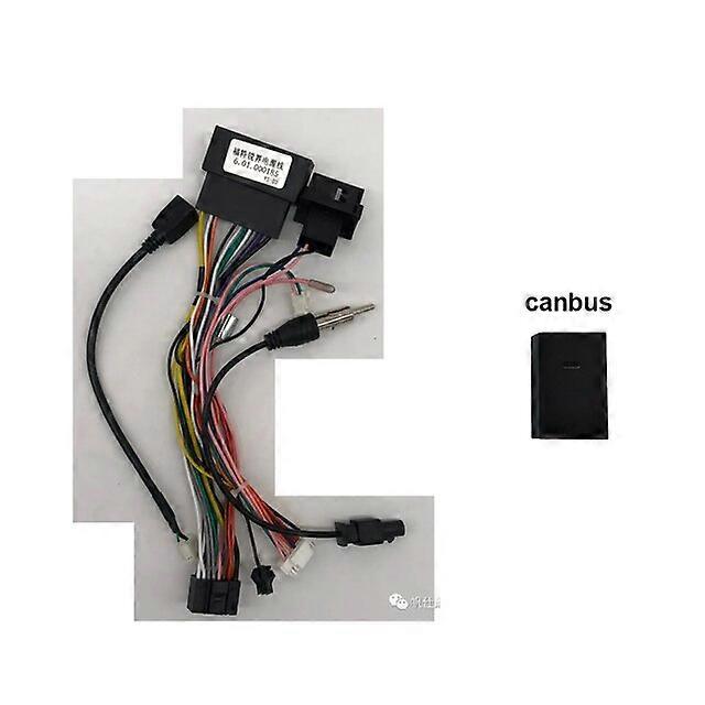 Adattatore per cavo di alimentazione Android per audio per auto DSP con scatola Canbus per Ford Fiesta 2009-2014 Cablaggio del cavo di alimentazione