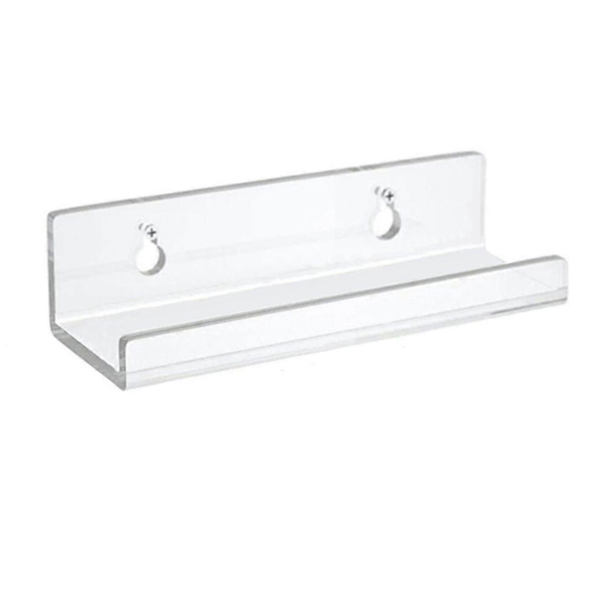 8個 4インチ アクリル レコードディスプレイスタンド 透明 壁掛け ビニールレコードホルダー 棚 LPレコード アルバム収納