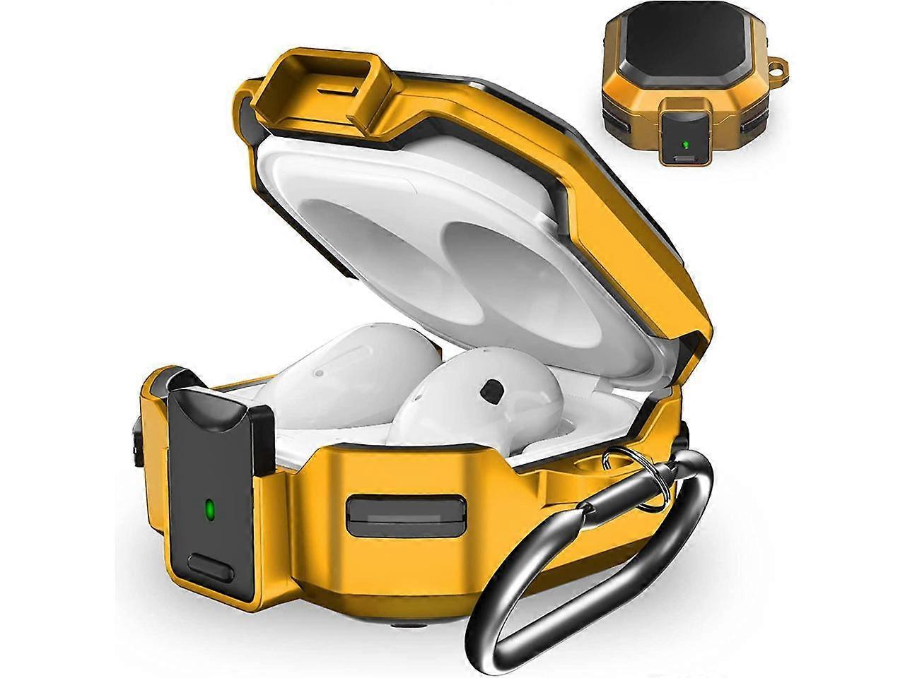 Armor Case Cover with Secure Lock for Samsung Galaxy Buds 2 Pro Case 2022 /Galaxy Buds Pro Case 2021 /Galaxy Buds 2 Case 2021 /Galaxy Buds Live Case 2
