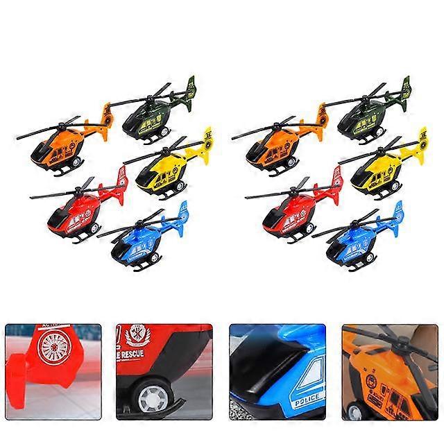 10 Pcs Helicopter Toy Practical Airplanes Toys Outdoor Balance Children Playthings Delicate Abs Plastic Toddler Boys