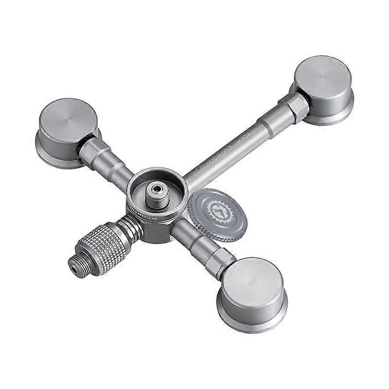 Aluminum Alloy Outdoor Camping Gas Canister Station OD3 3 Input 2 Output Switch Tool Connector Transfer Adapter Portable Cooking Stoves