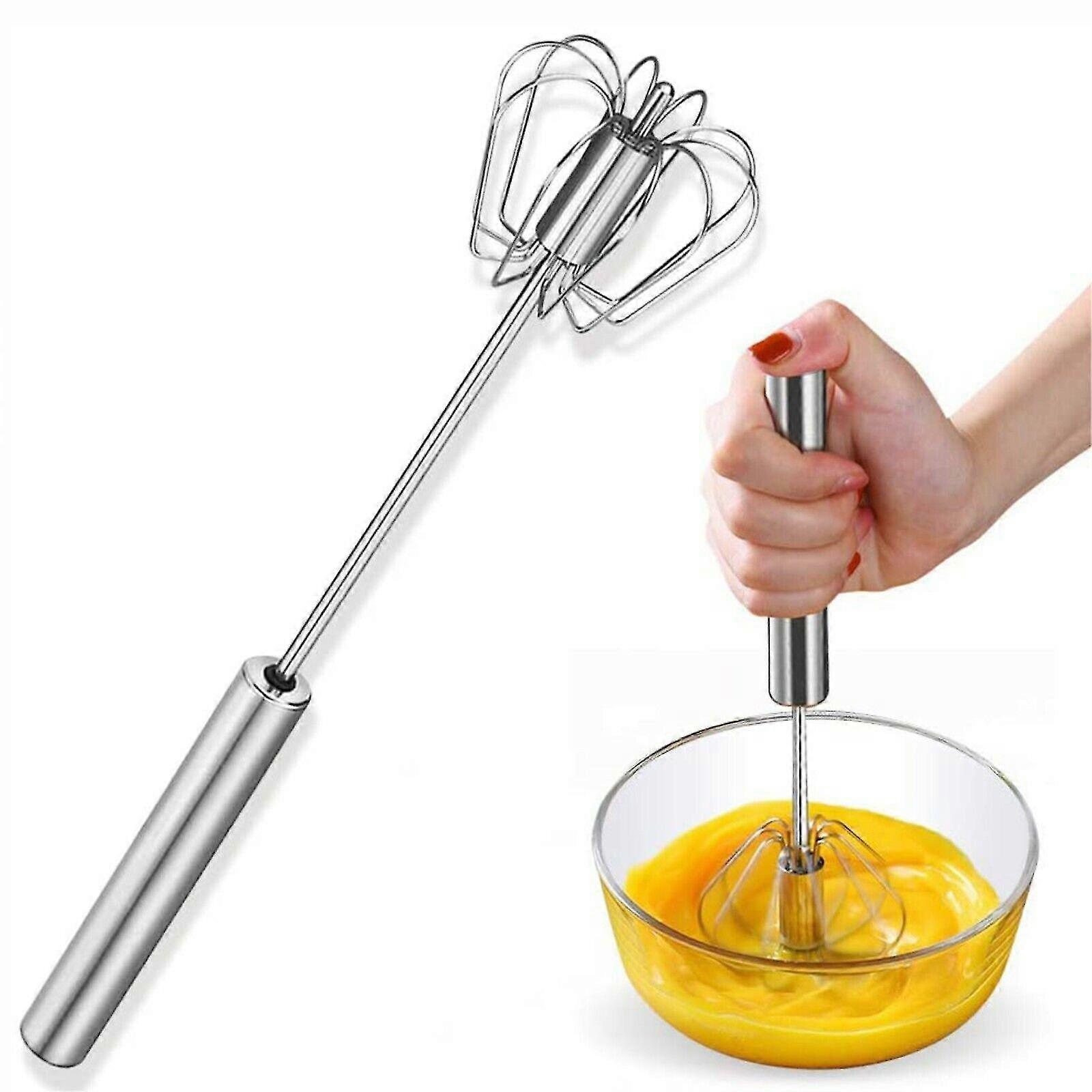 Egg Beater Self Turning Semi-automatic Whisk Hand Mixer Blender Kitchen Tools