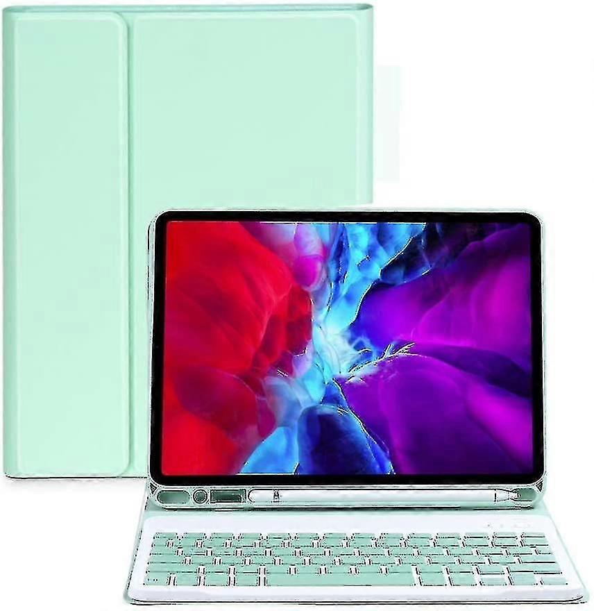 Bluetooth Keyboard Case For Ipad Detachable Slim Cover Built-in Pencil Holder (xiatian)