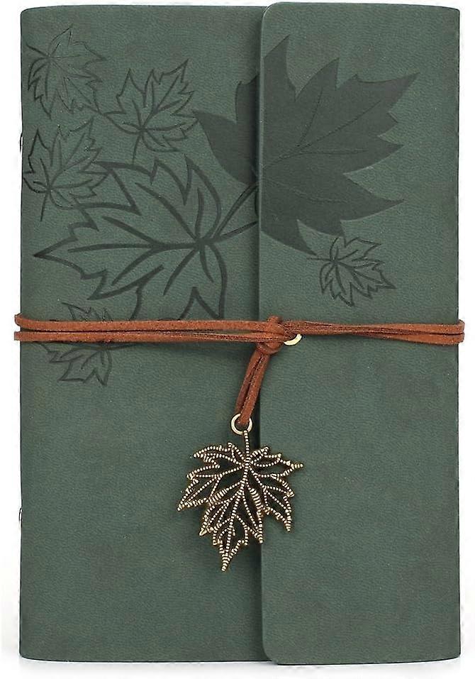 2025 دفتر ملاحظات مجلة الكتابة الجلدية المناسبة ، يوميات Maleden Classic Spiral Bound Notebook القابلة لإعادة التعبئة