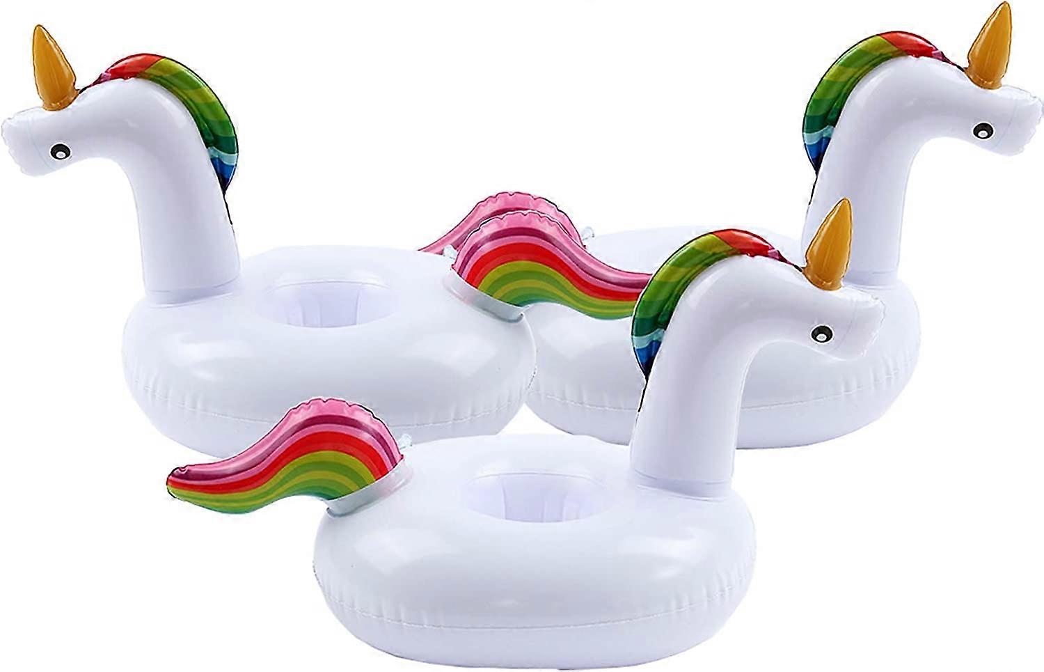 Inflatable Drink Holder 3 Pack Drink Pool Floats Cup Holders for Summer Pool Party, Variety Shape to Choose