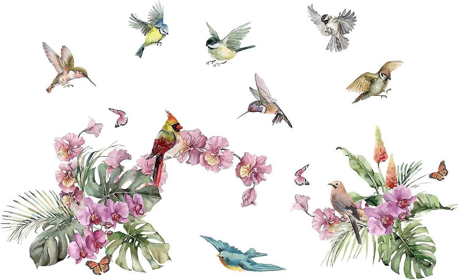 PVC Wall Stickers Wall Decoration Bird Pattern 390x1180mm