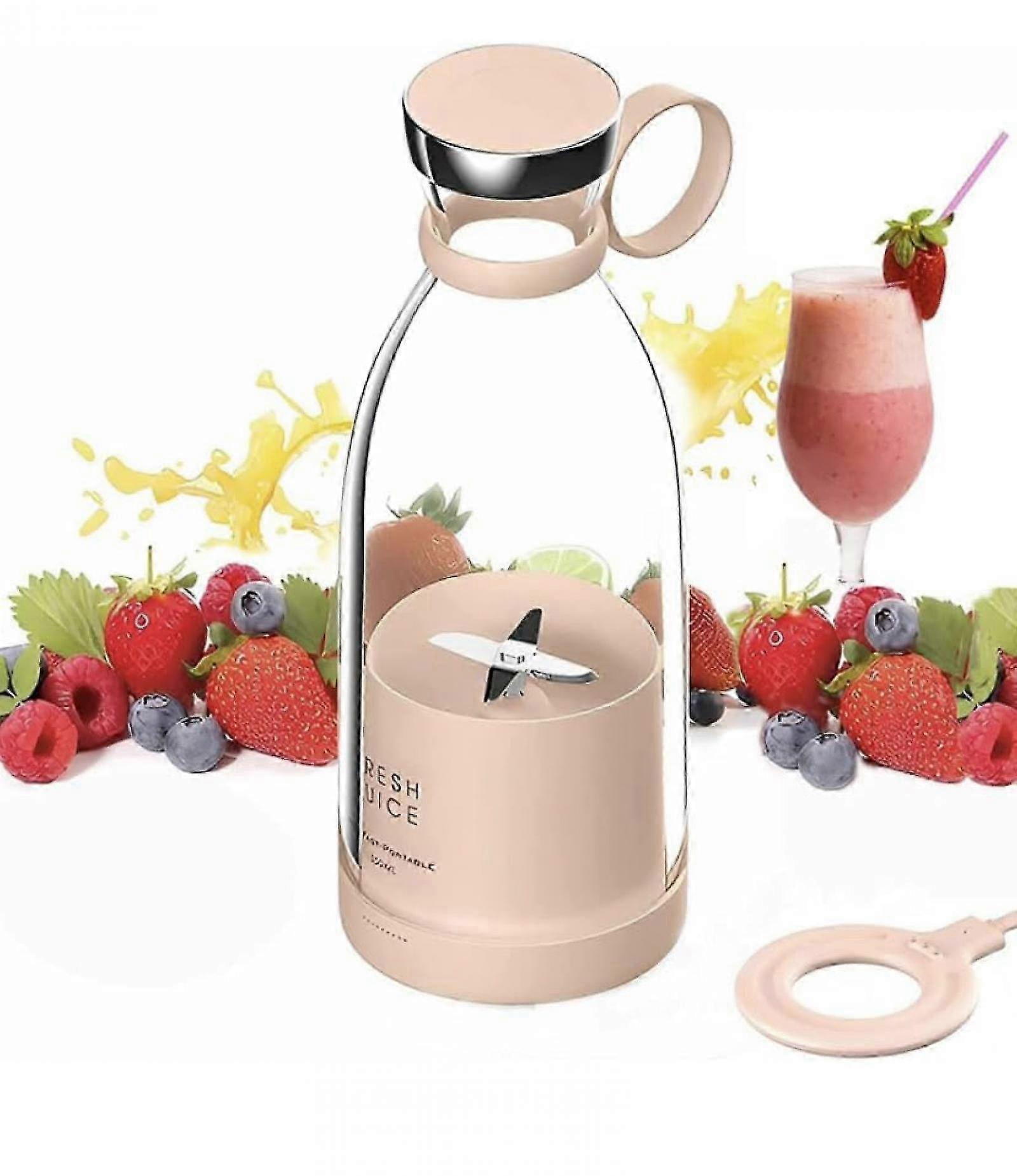 Portable Blender, 350ML Mini Smoothie Blender Bottle, Multifunctional for Fresh Pressing