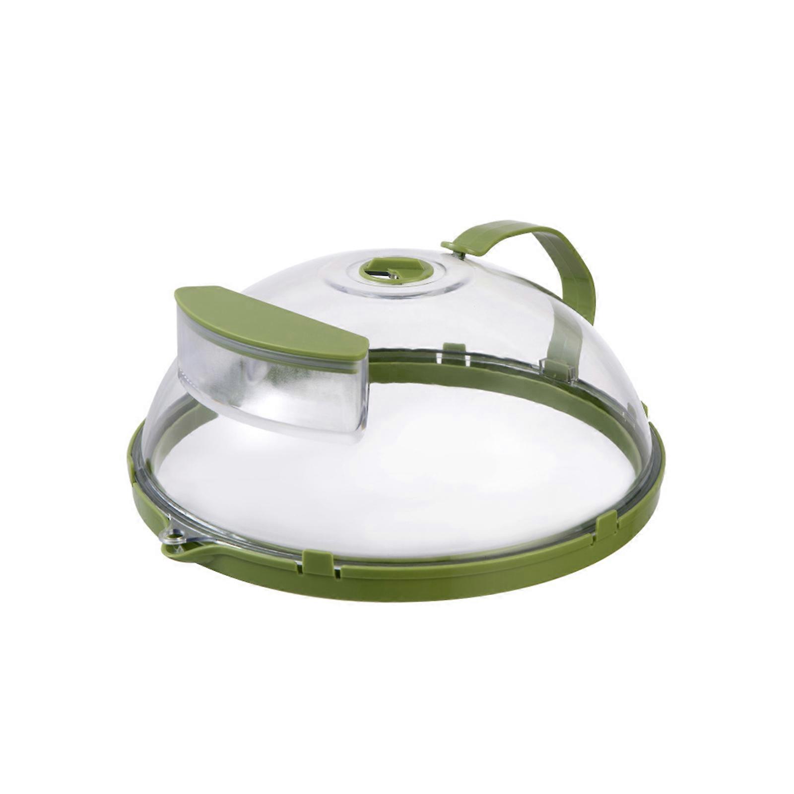 Κάλυμμα μικροκυμάτων για φαγητό, διαφανές κάλυμμα πιτσιλίσματος μικροκυμάτων με λαβή και κουτί αποθήκευσης νερού, καλύμματα πλάκας 10 ιντσών