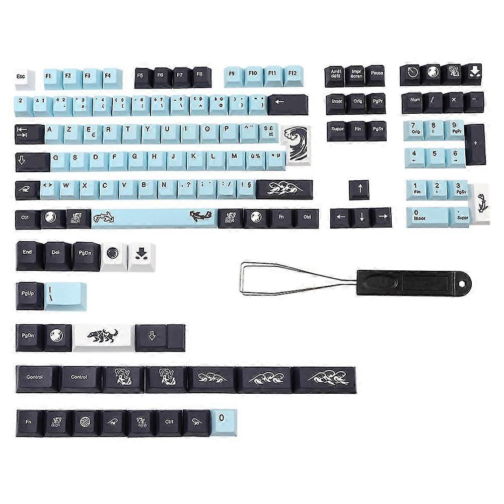 Dye Subbed Mizu Keycap Fr Iso Layout Pbt France Keycaps For Mx Switch Keyboard Cherry Profile Key C