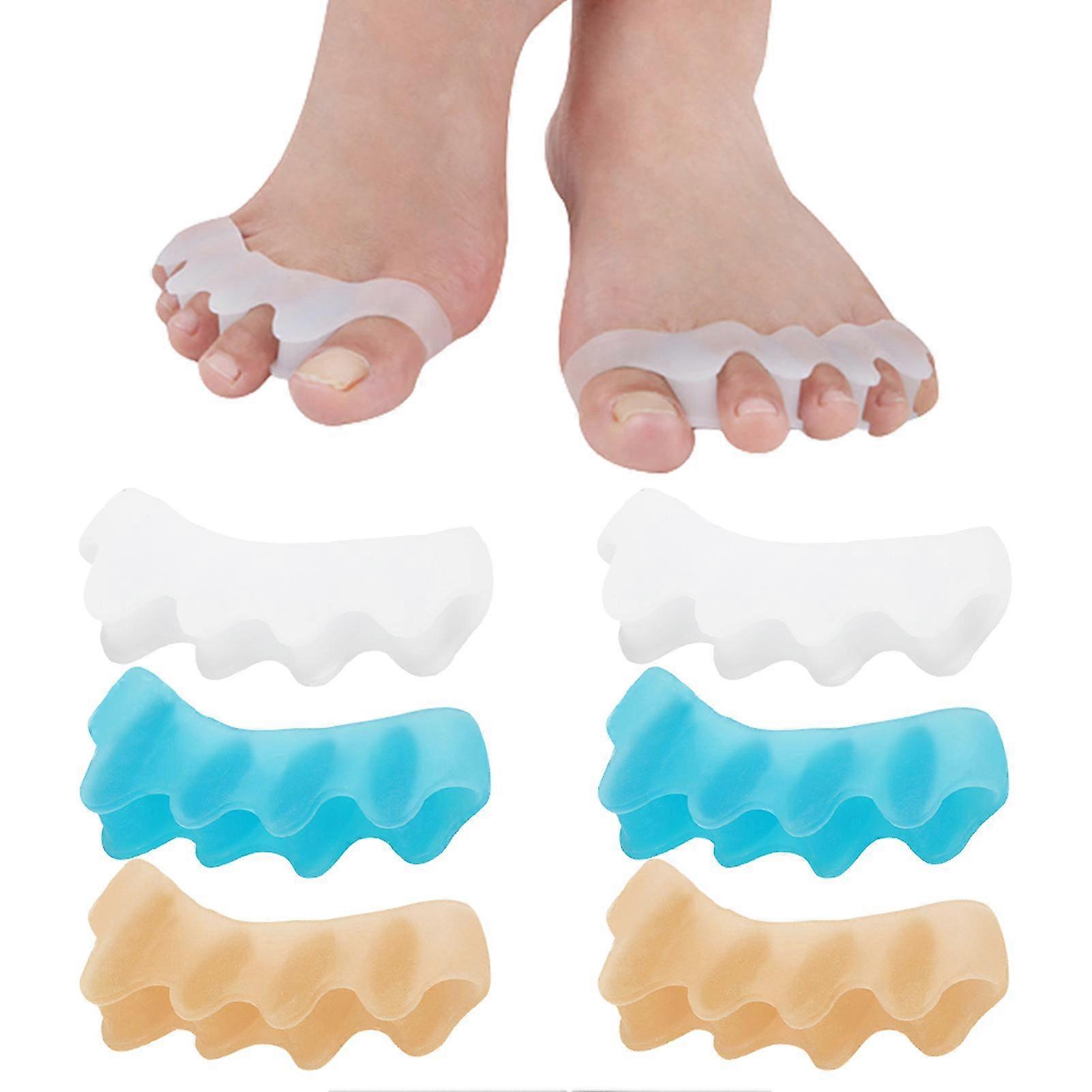 3pairs Toe Separator Home Soft Men Women Overlapping Bunion Reusable