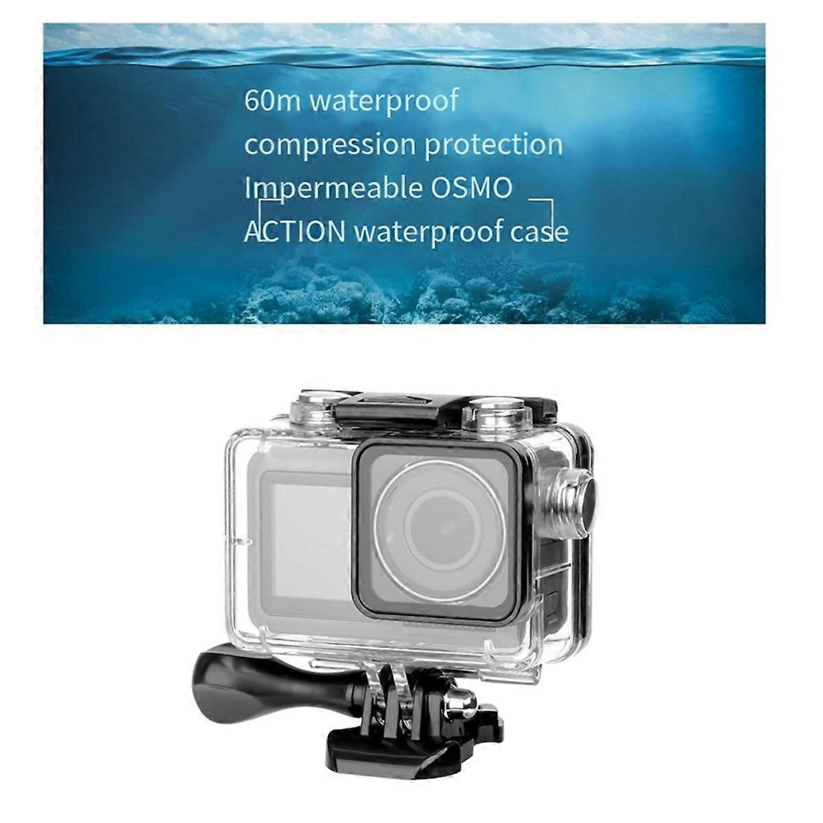 60m Depth Waterproof Diving Protective Case, Pressure- Protection, Impermeable ACTION Waterproof Case