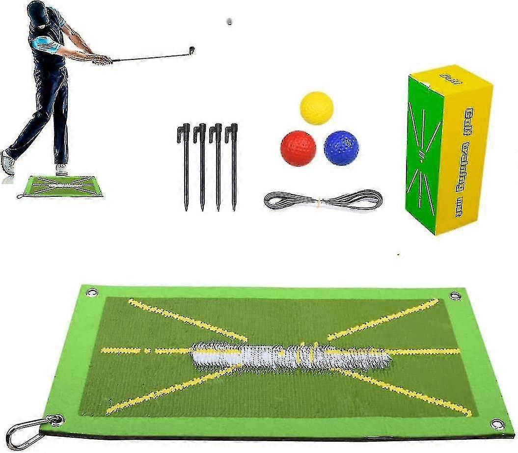 Golf Swing Trajectory Mat Golf Swing Practice Mat Ball Path Checking Mat