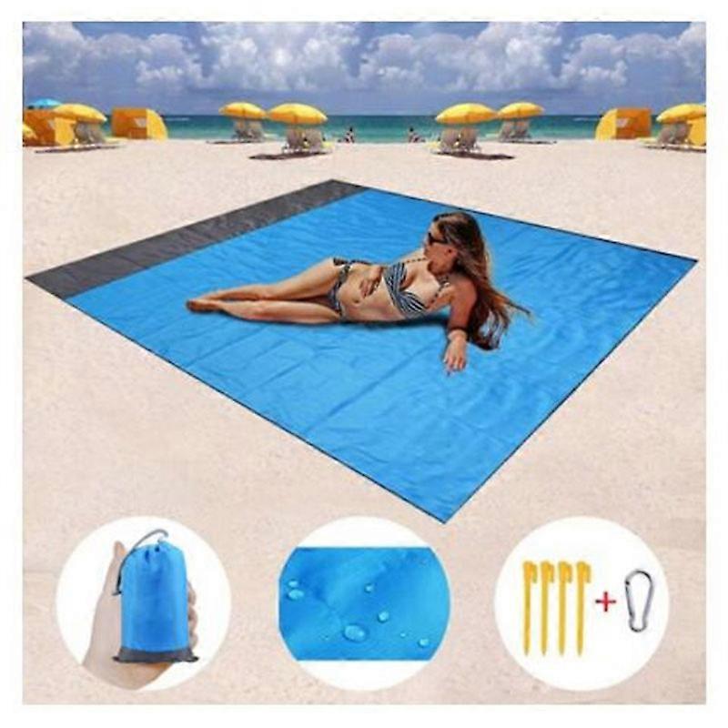 200x210cm جيب نزهة للماء الشاطئ حصيرة الرمال الحرة بطانية التخييم في الهواء الطلق نزهة خيمة قابلة للطي غطاء الفراش