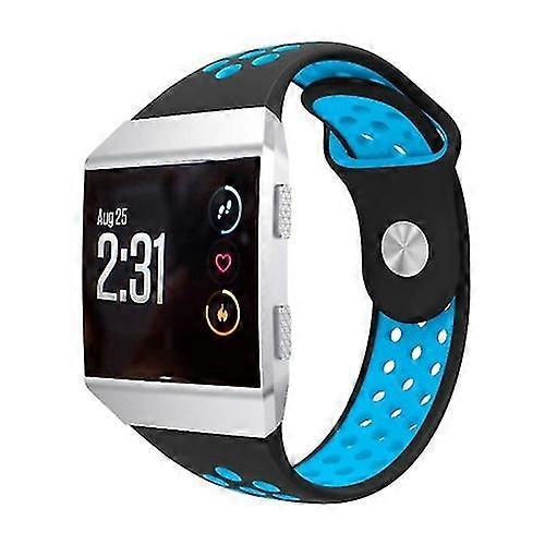 For Fitbit Ionic Breathable Two-tone Silicone Watch Band YDFP