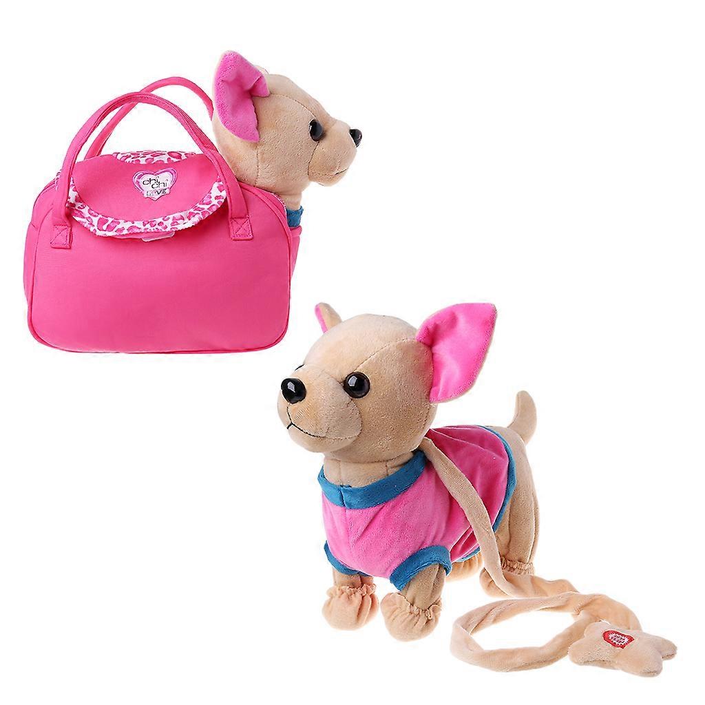 Electronic Pet Robot Dog Zipper Walking Singing Interactive Toy With Bag For Chi