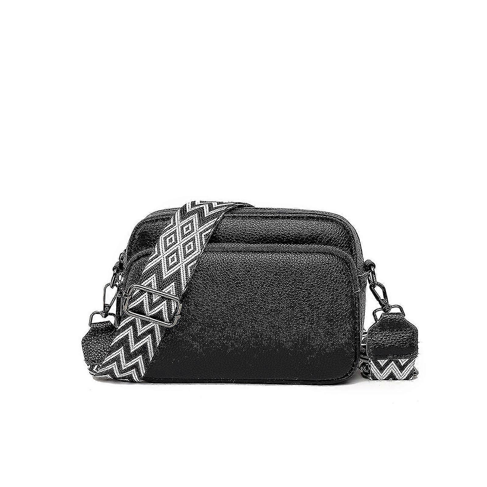 Crossbody Bag Women's Leather Small Shoulder Bag With Wide Strap Zip And Removable Shoulder Strap