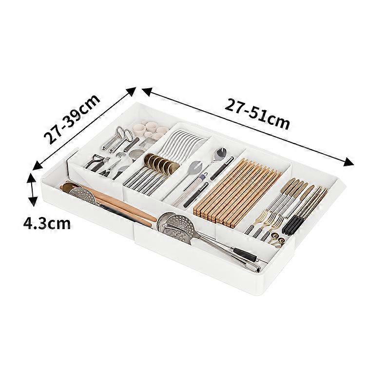 Storage Boxes Room Drawer Retractable Storage Box Kitchen Storage Tray Detachable Tray Household Partition Sorting Box_c24070226