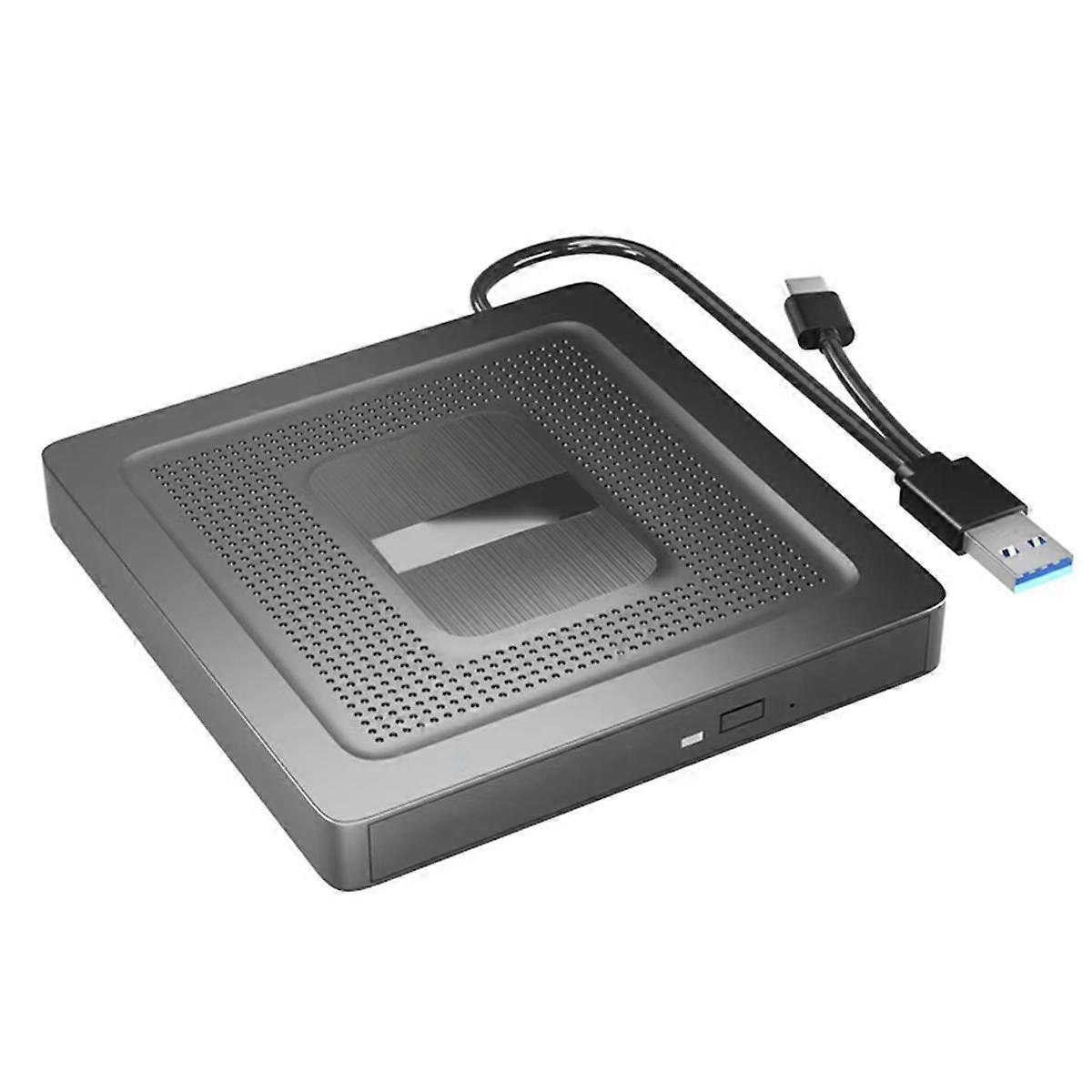 External CD DVD Drive USB 3.0 Type-C CD Burner External Optical Drive Free Drive DVD CD Player for