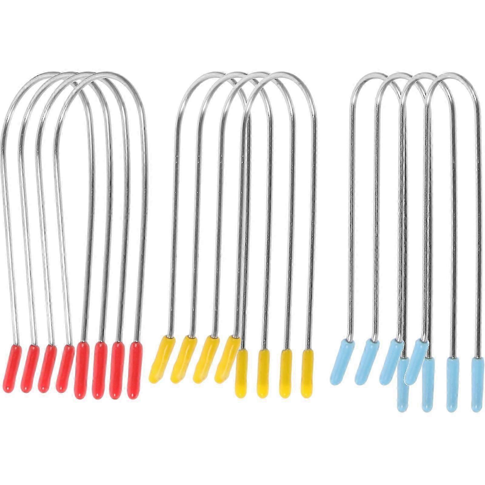 24pcs Hot Roller Clips Hot Rollers Curler Clips Hot Roller Clips Replacement U-shaped Clips - JA