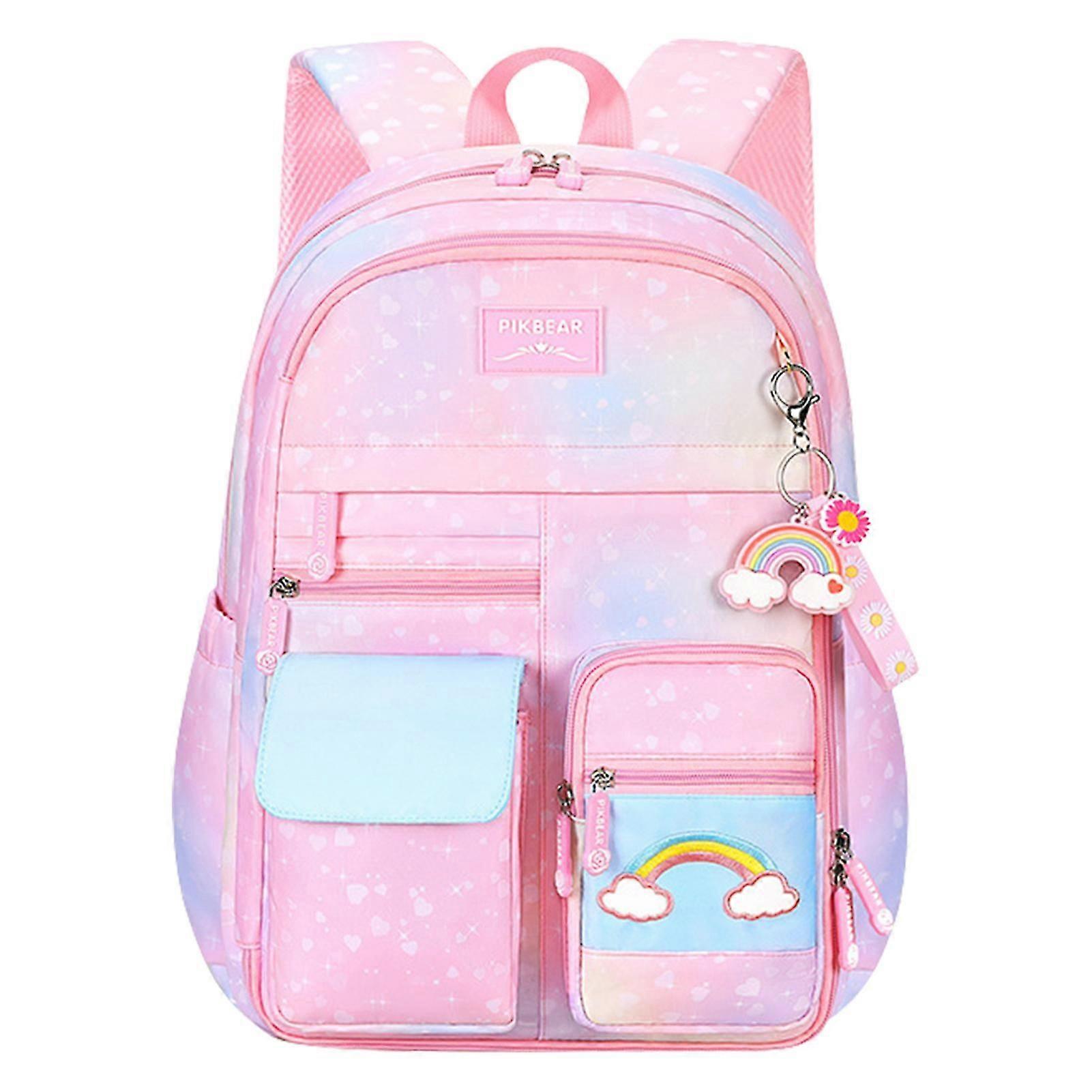 Rainbow Backpack Bookbags Clashing Elements
