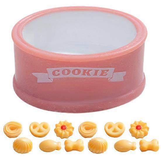 1 Set Miniature Cookie Jar Butter Resin Cookies Model Figurine Mini Tiny Simulated Food