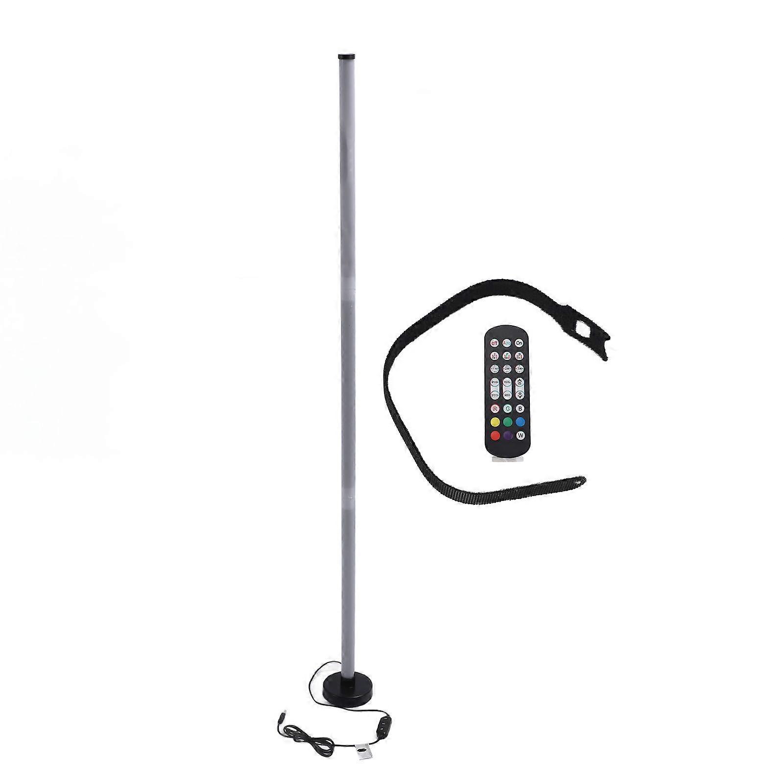 LED Corner Floor Lamp, 3 Control Modes, RGB Corner Lamp with Music Sync, Modern Smart Floor Lamp for Bedroom Living Room