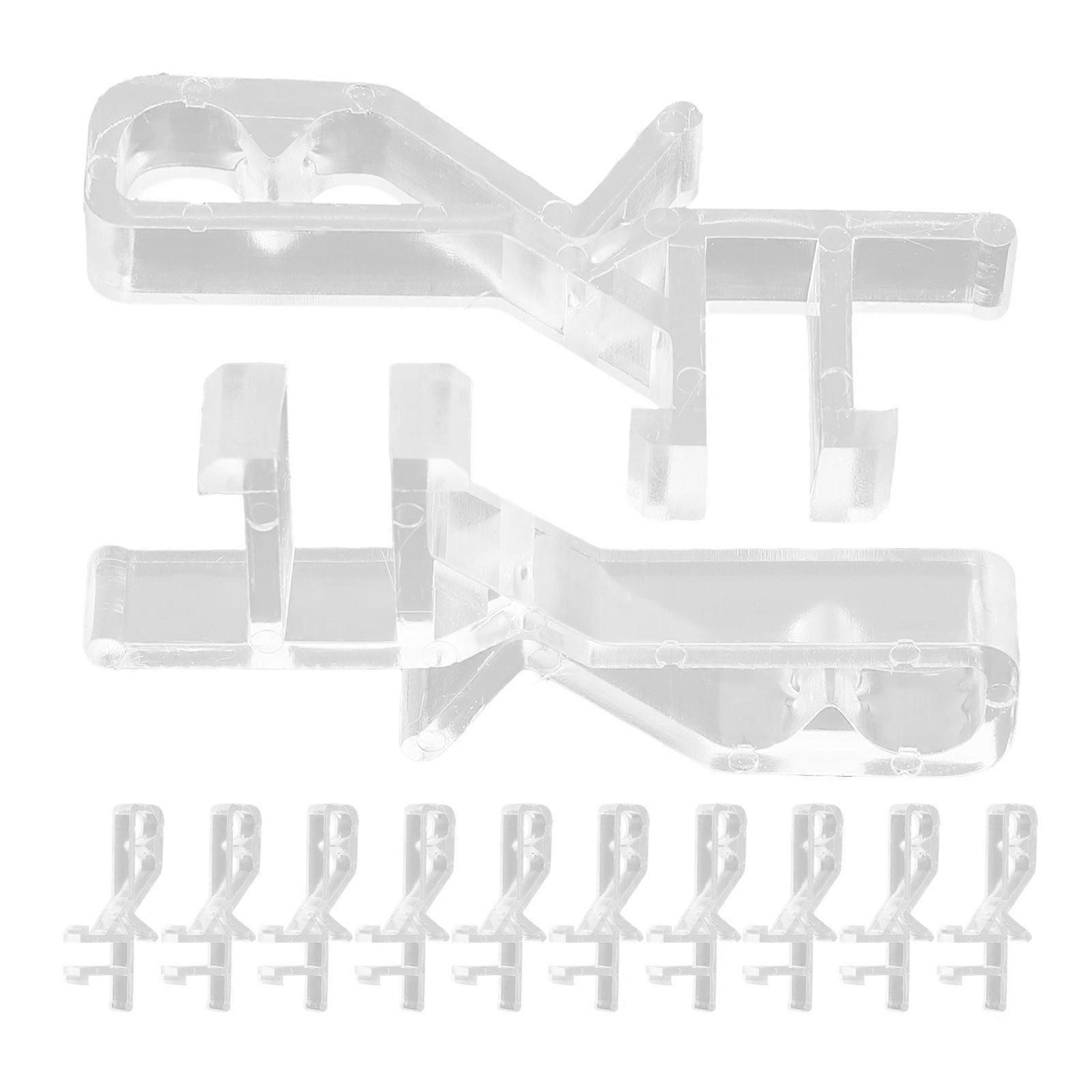 20pcs Blind Clips Valance Baffle Clamps Replaceable Blind Clamps Valance Retainer