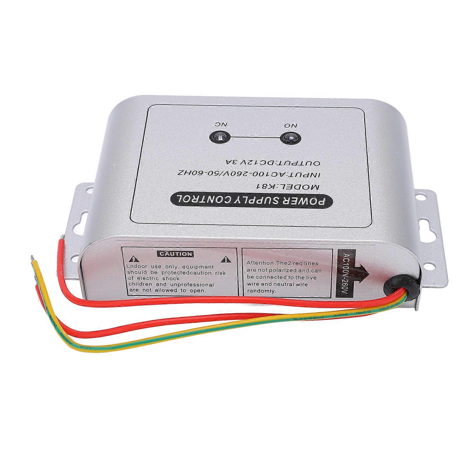 Power Supply Controller 12V 3A Electric for Intercom Doorbell Door Access Entry System 100‑260V