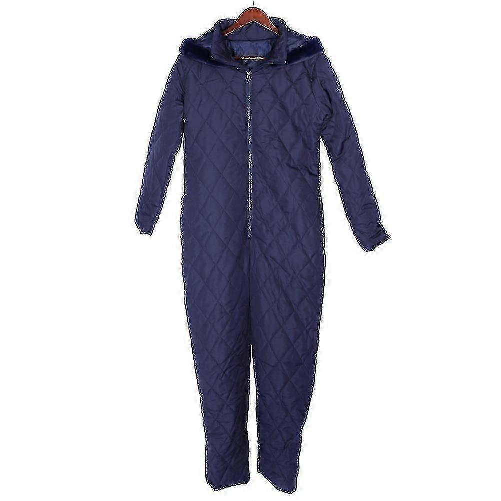 女性暖かいスノースーツアウトドアスポーツパンツスキースーツ防水ジャンプスーツ新しいSブルー