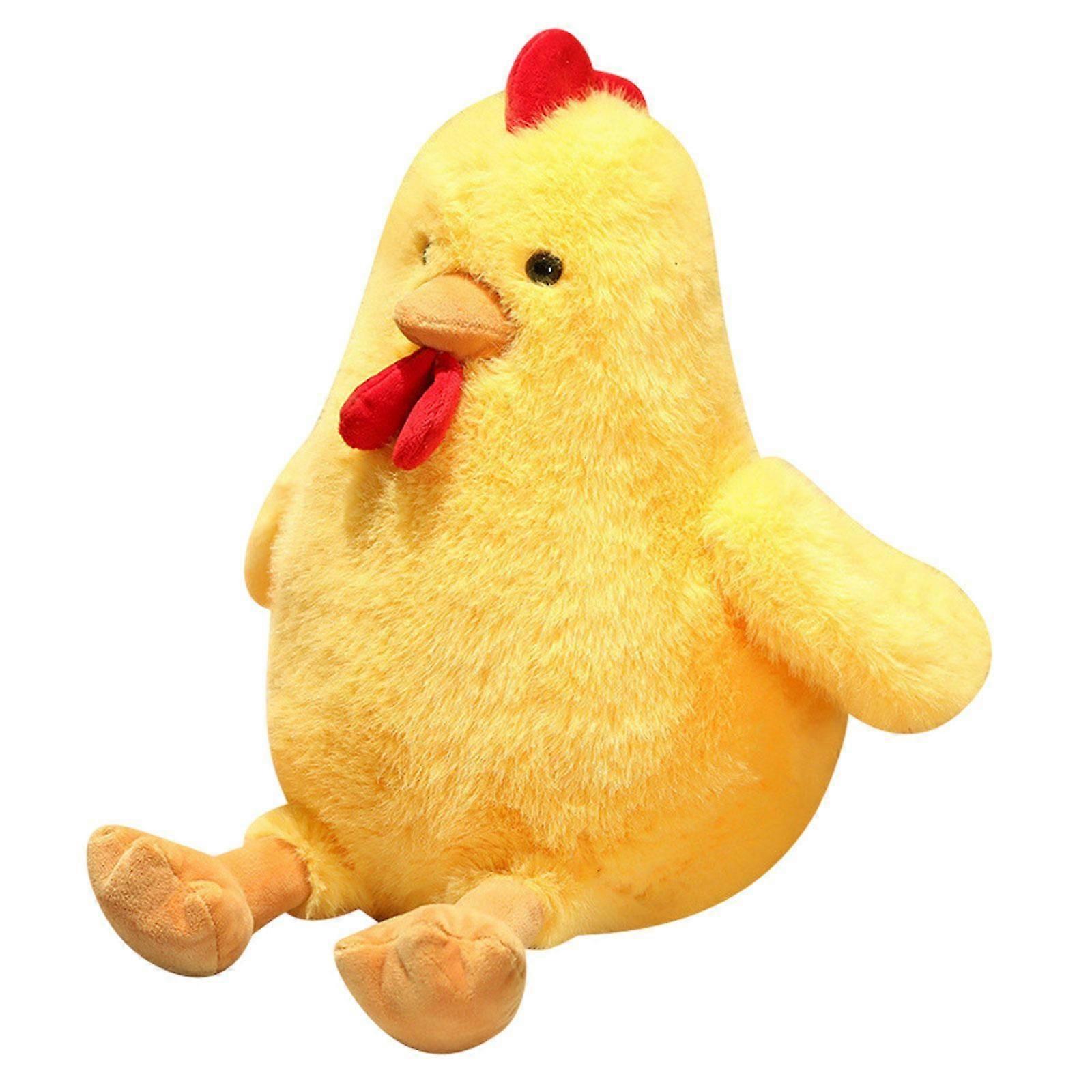 Huhn Figur Spielzeug Auto Dekorative Hühnerpuppe für Mädchen Jungen Kinder Geschenke Gelb