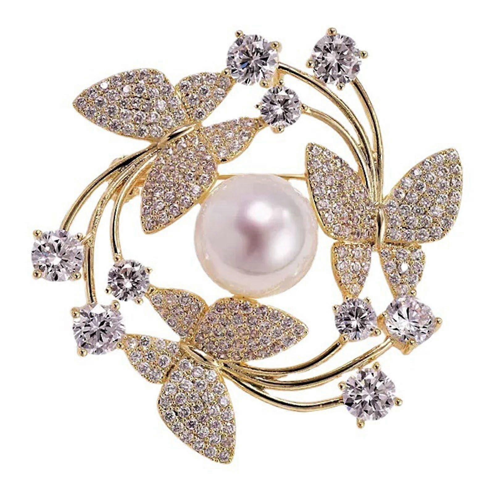 High-End Luxury Brooch Pins for Suit Coat Collar, Elegant Design, Crafted from Premium Materials, Versatile Styles Available