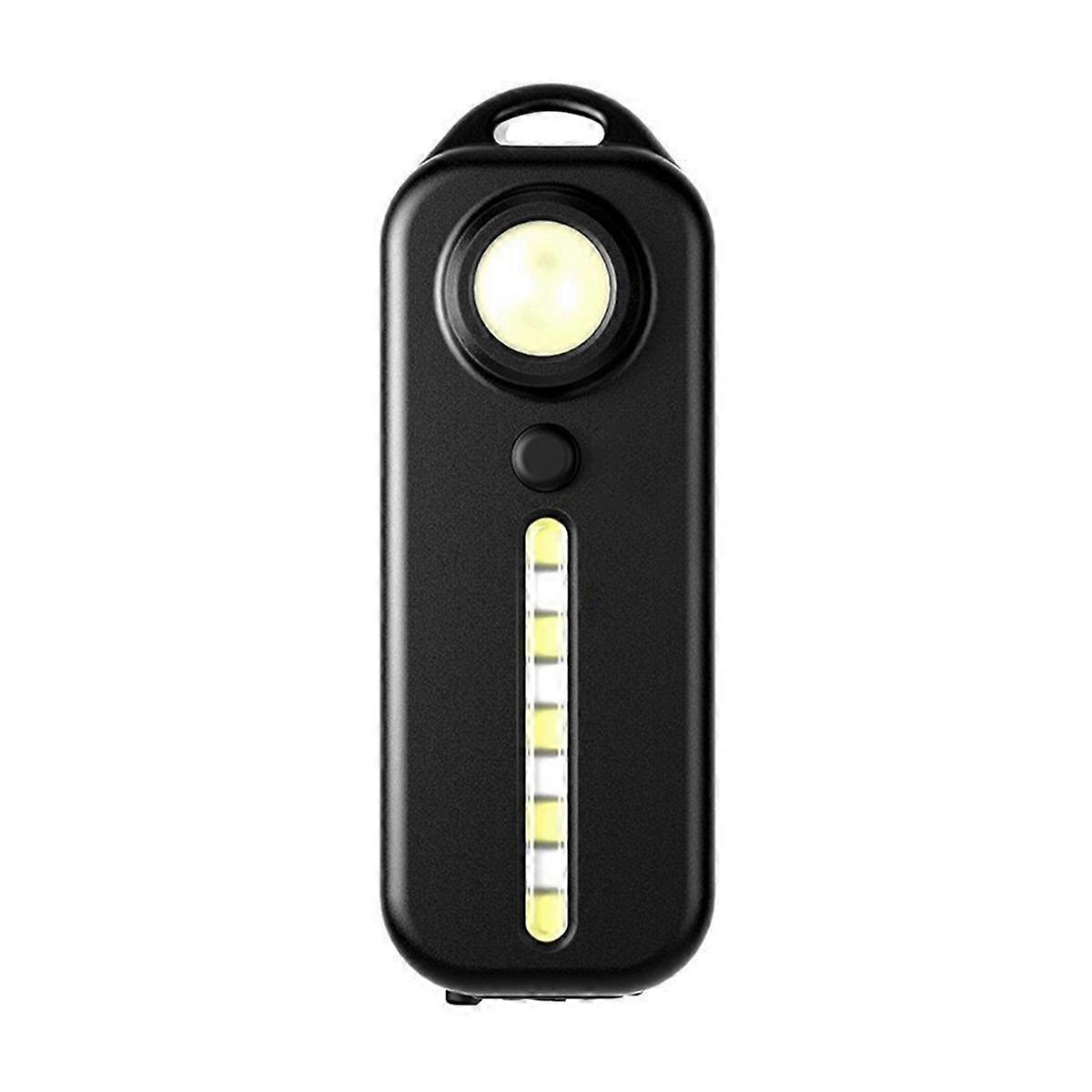 Outdoor Flashlight Pen Clip Safety Warning Light Rechargeable Flashlight Outdoor Multi-Function Shoulder Strap Light A