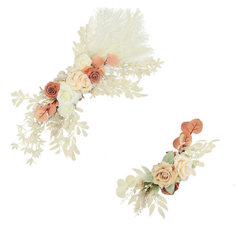 Artificial Wedding Rose Flower Wall Arrangement for Backdrop Decor