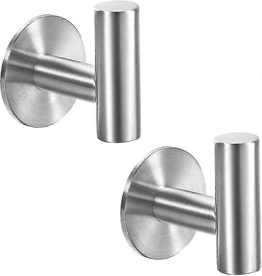 Adhesive Towel Hooks Heavy Duty Stainless Steel Wall Mounted Coat Hook for Towels, Robe, Hat, Sponges, Keys