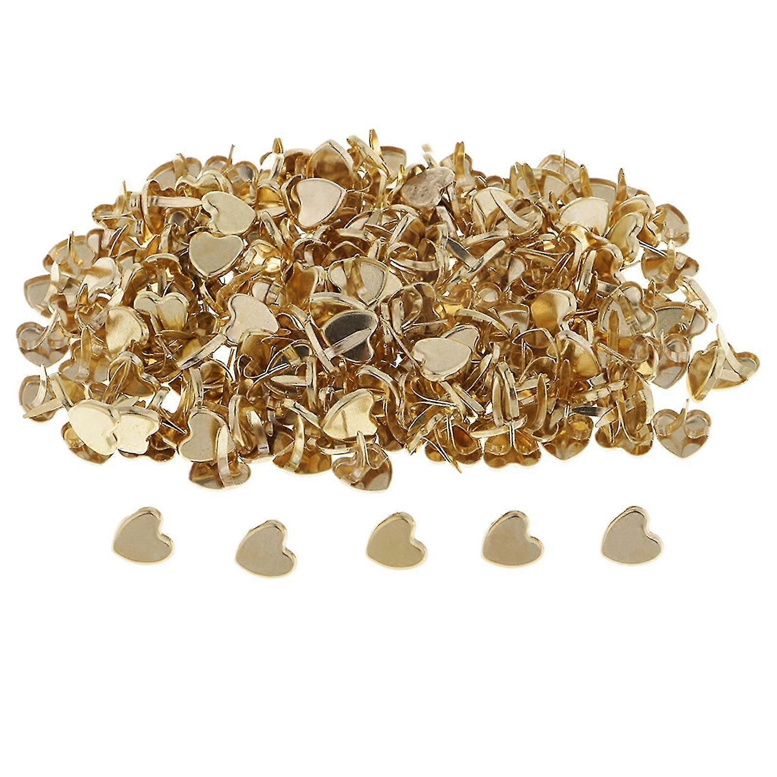 50 قطعة على شكل قلب مشابك صغيرة مزخرفة ورقة السحابات لسجل القصاصات