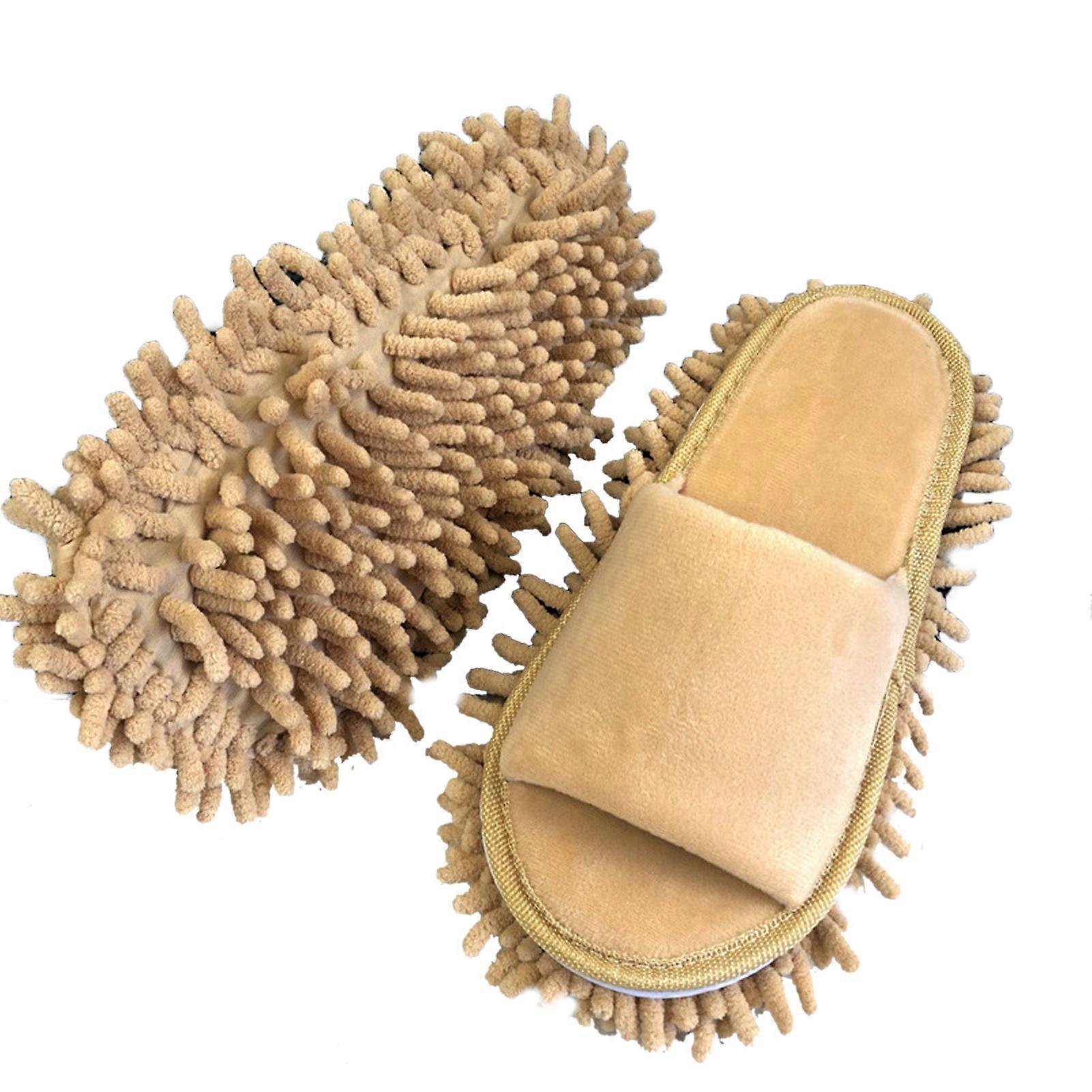 Mop Slippers for Home Cleaning, Soft Open-Toed Design for Daily Use