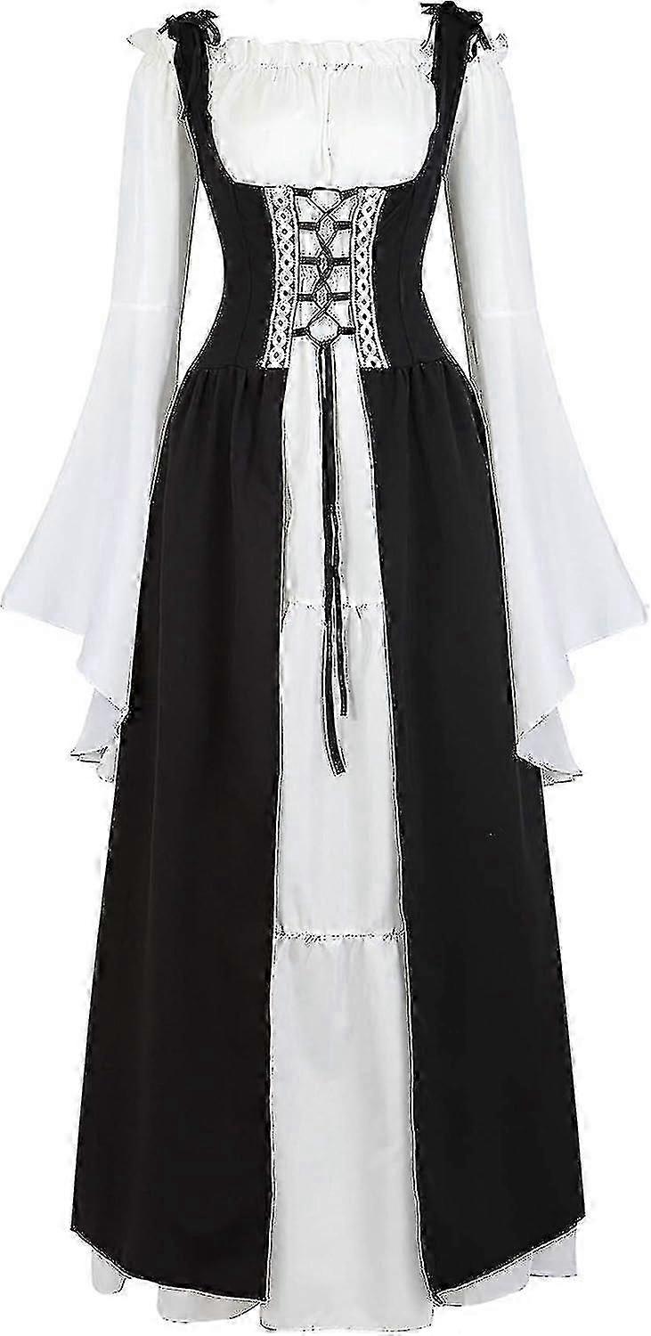 תחפושת רנסנס נשים שמלת מעל אירית וכמיס שמלות מימי הביניים תחפושת