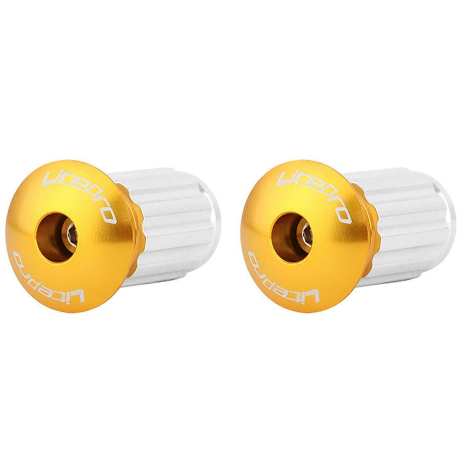 1 Pair Alloy Road Bike MTB Cycling Handlebar Cap End Grip Colored Handle Plug Cover