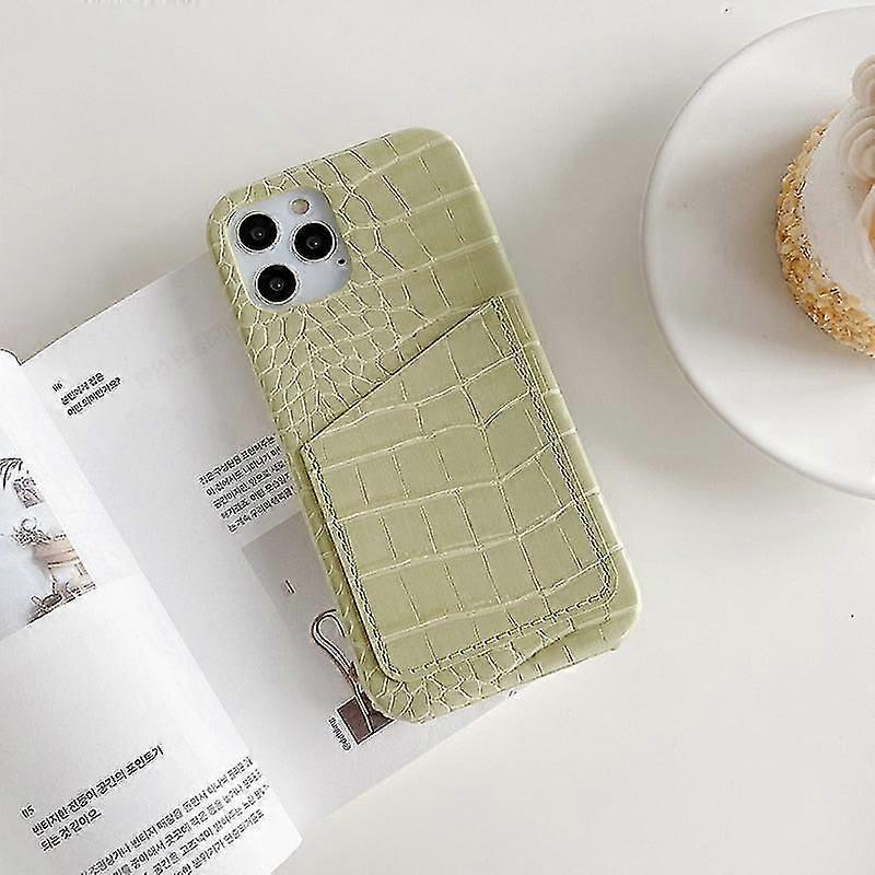 3d Crocodile Skin Pattern Hard Leather Phone Case compatible Iphone ( Set 1)