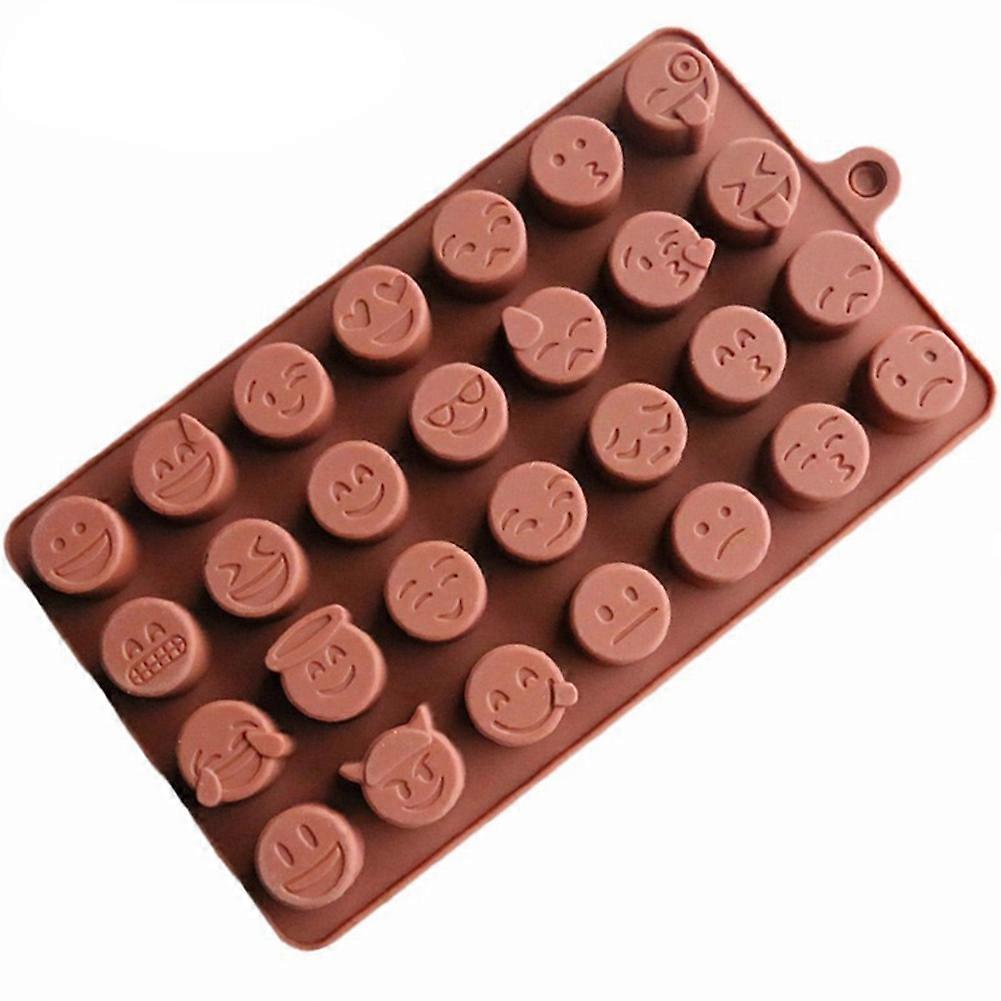 28 Expressions Silicone Cake Mold for Baking Fondant and Cupcakes, 3D Dessert Mould, Flexible BPA-Free Material
